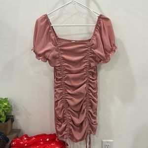 Love tree ruffle pink dress NWOT
